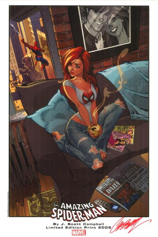 Mary Jane J Scott Campbell In Shaun Paulet S Prints Comic Art